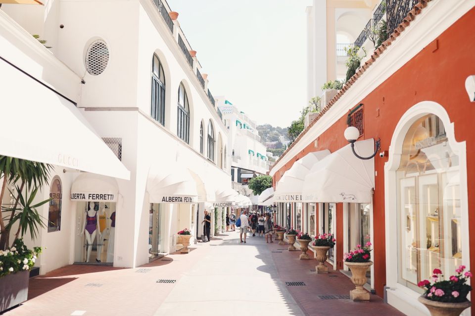 Sorrento Coast and Capri Full-Day Boat Tour - Afternoon on Capri: shopping time and a Blue Grotto option
