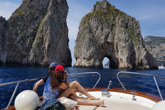 Sorrento: Exclusive Capri Private Boat Tour & Blue Grotto - I Faraglioni and famous homes: quick hits with big photo payoff
