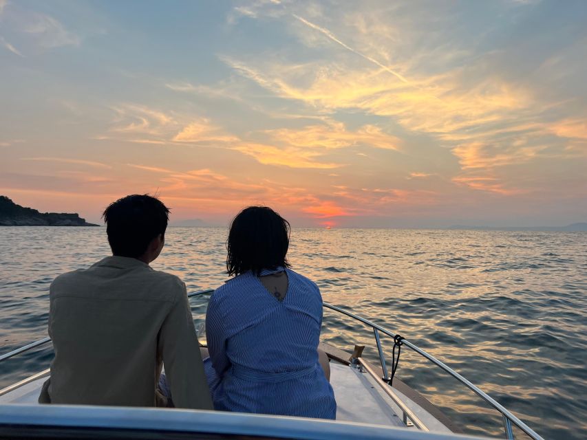 Sorrento: Private Sunset Boat Tour with Music and Aperitif - I Bagni della Regina Giovanna: The Cove Built for Main-Event Sunset