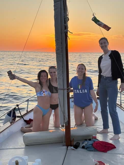 Sorrento Sunset Cruise with Aperitif on Board - Marina Grande first: the classic postcard view from the water