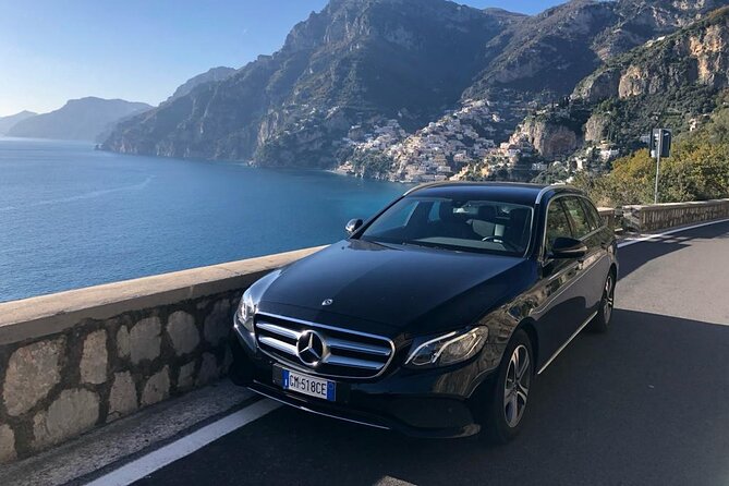 Sorrento transfer to Naples (stop Pompeii option) or vice versa - Ride comfort that matters: Mercedes, air-conditioning, and free WiFi