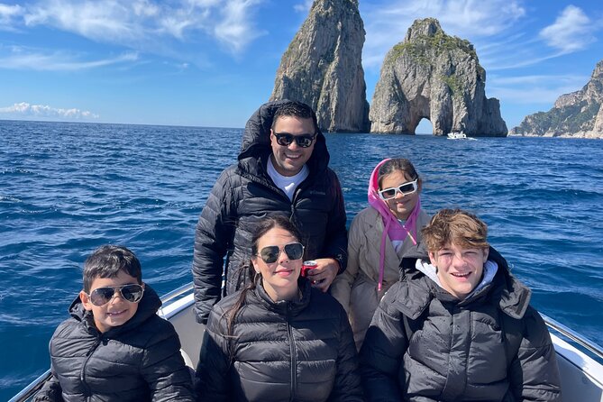 Sorrentomaxiboat tours to Capri - Alcohol on board and the small-group vibe