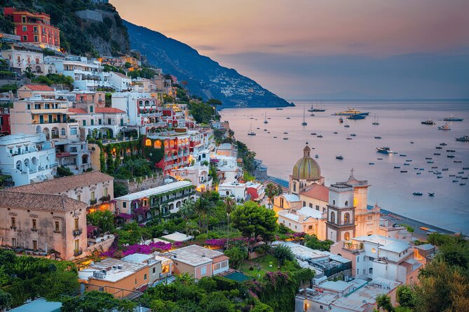 Sunset Private Boat Tour Experience in Positano - Amalfi Coast stop: towers, villas, sea caves, and cliff stairs