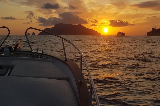 Sunset tour by private boat - Grotta Rossa, White Grotto, and Natural Arch From the Sea