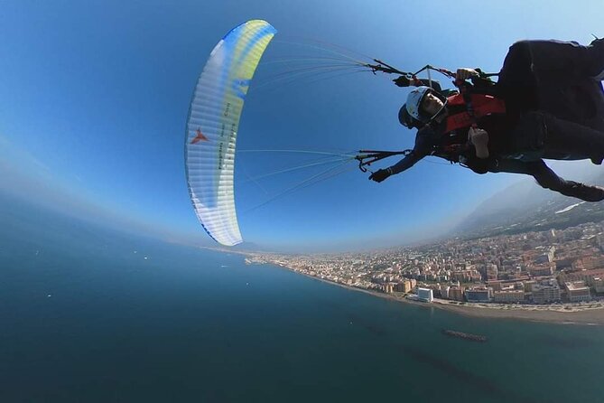 Two-seater paragliding Amalfi and Sorrento Coast Monte Faito - The views over Positano, Capri, Pompeii, and Vesuvius