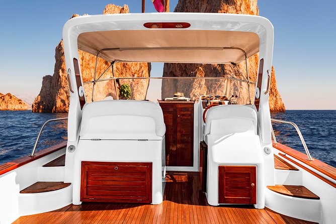 Very Small Group Capri Boat Excursion with Transfer from Positano - The boat route: White Grotta, Natural Arch, and Faraglioni