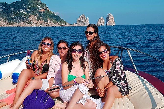 Very Small Group Capri Boat Excursion with Transfer from Sorrento - Marina Piccola swim break plus onboard snacks and drinks