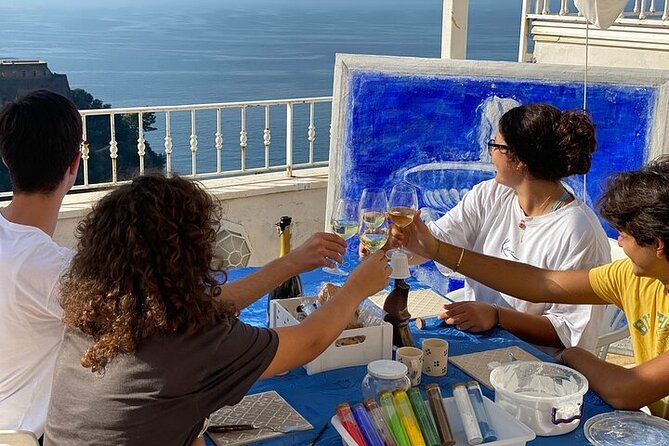 Workshop Fresco Painting & Aperitivo Seaview in Sorrento coast - Aperitivo Time with Wine, Sea Views, and a Slow Down Moment